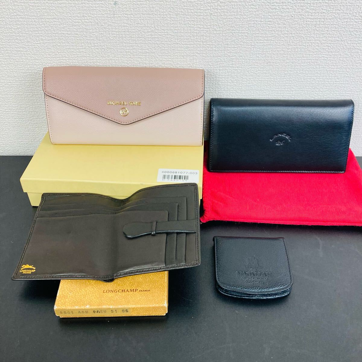 MICHAELKORS LANCEL LONGCHAMP MACALLAN 4点 まとめ 長財布 札入れ 小銭入拍卖