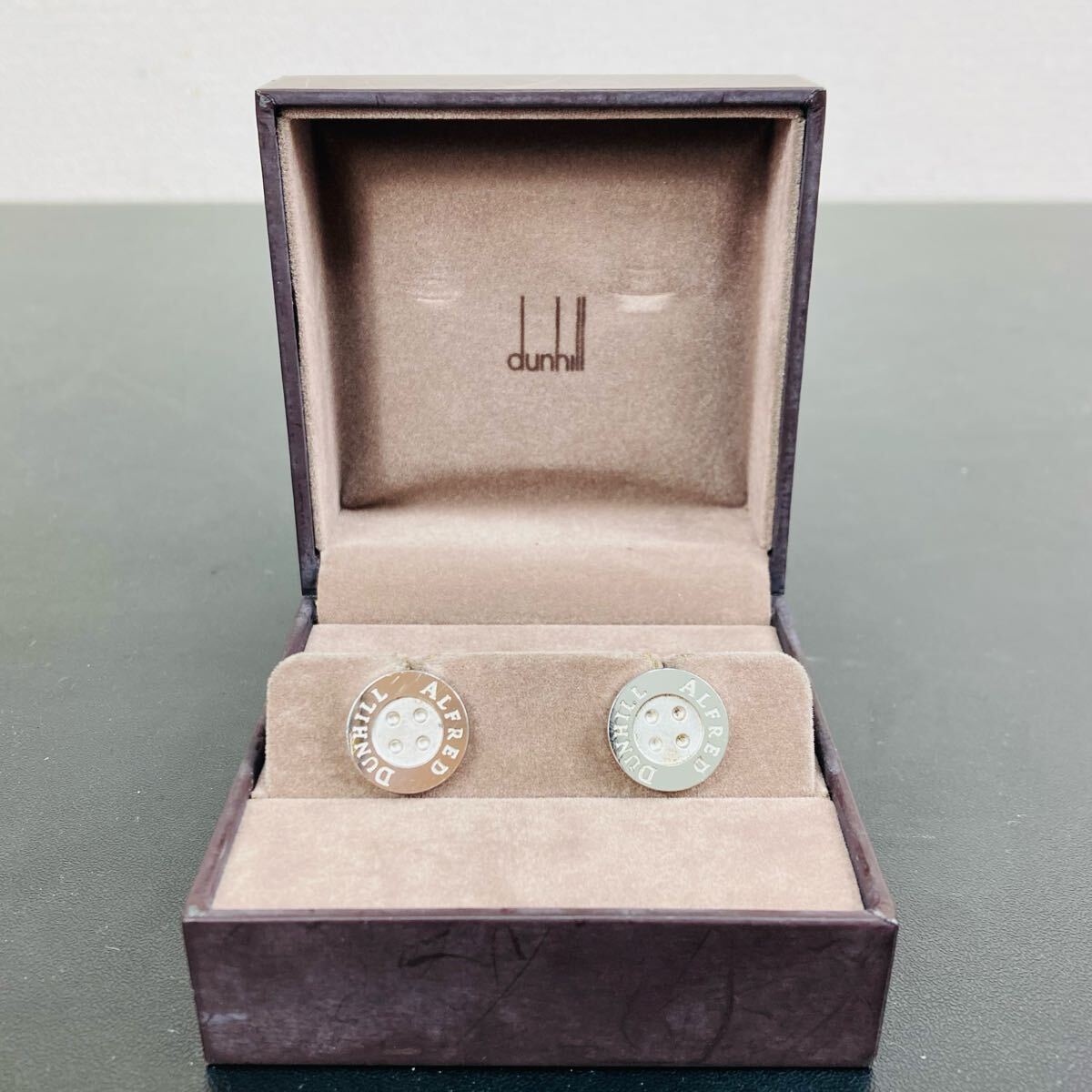 dunhill ダンヒル カフス シルバー ジュエリー メンズ 紳士 パーティ 拍卖