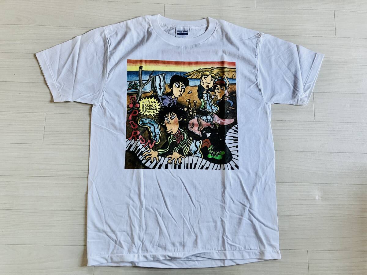 RCサクセションA⑨ イラスト Tシャツ 白 GO!GO! 2・3S タグunited sports 忌野清志郎 新品 グッズ ロックバンド拍卖