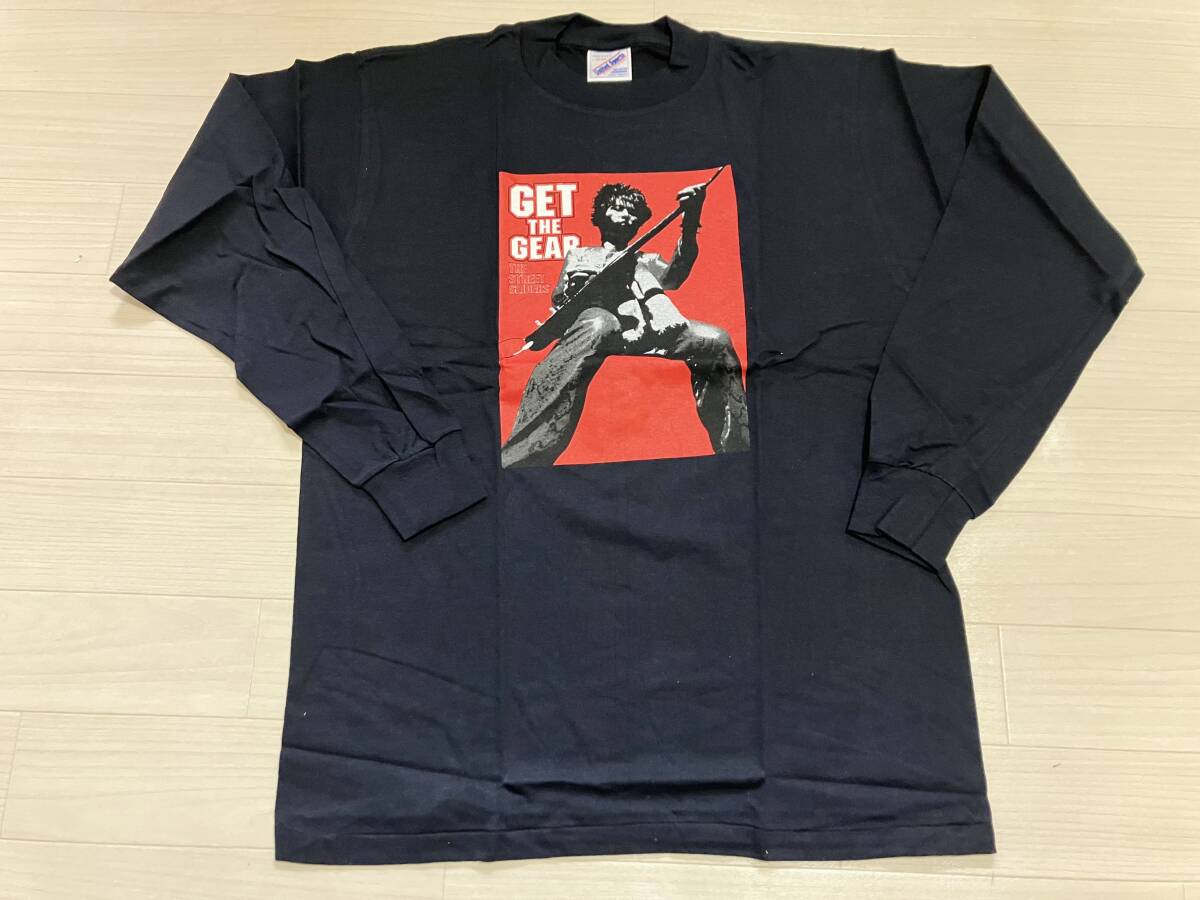 ストリートスライダーズ A⑫ 長袖 Tシャツ 黒 GET THE GEAR タグunited sports 新品 グッズ The Street Sliders ロックバンド拍卖