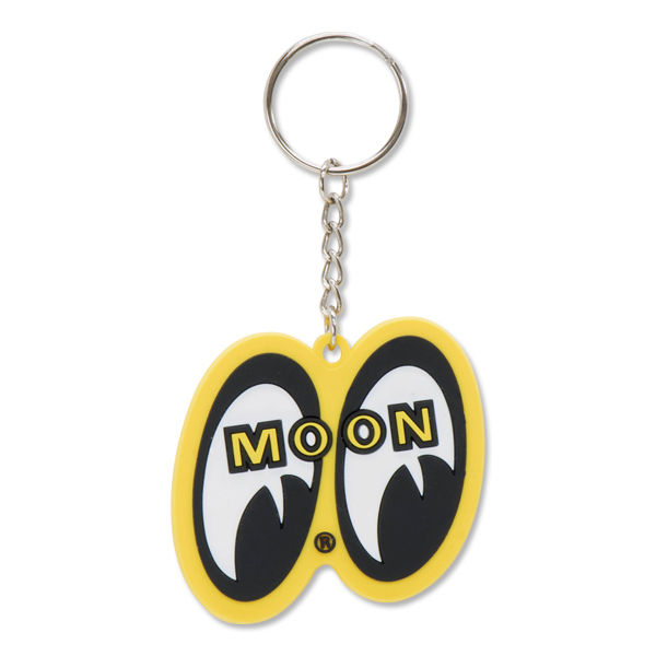 MOONEYES イエロー アイシェイプ キーリング MOON YELLOW EYE SHAPED KEY RING ムーンアイズ アメリカン雑貨 リング アメ雑拍卖