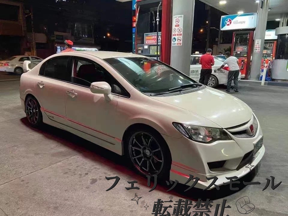 【思CIVIC対応】FD2タイプRスタイル エアロバンパー&サイドステップ 12~15年式対応 未塗装 ABS製 フルセット拍卖
