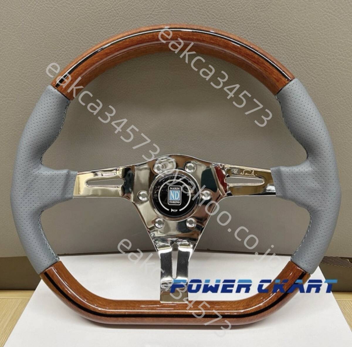 Nardi ステアリング ウッド調 D型 スポーツステアリングホイール 350mm 14インチ ★055拍卖