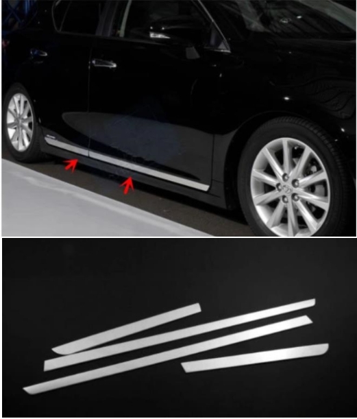 レクサス CT CT200h ドアアンダーモール サイド ドアトリム 外装ガーニッシュ 4Pセット 2011-2022年拍卖