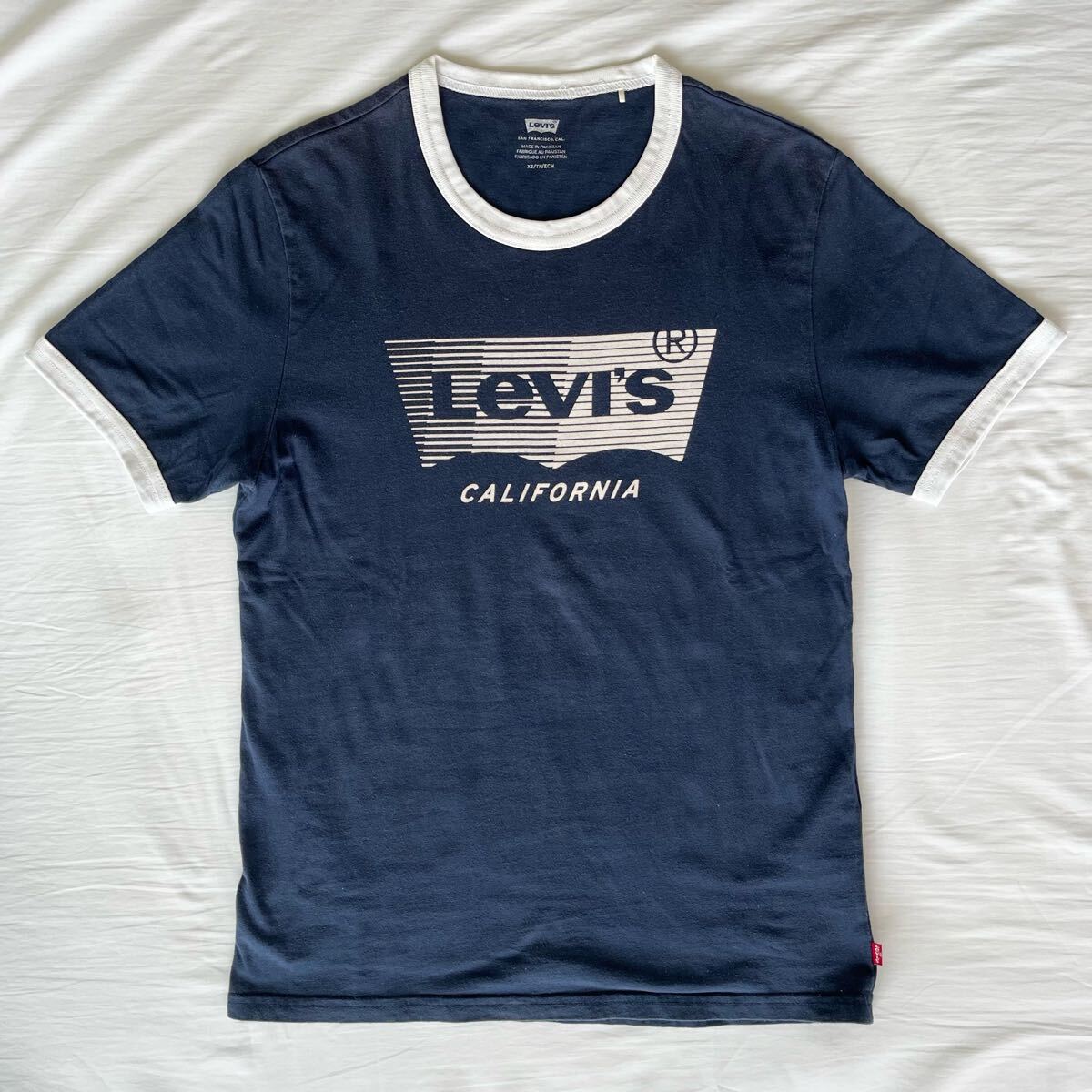 リーバイス Tシャツ 半袖 リング ネイビー 紺色拍卖