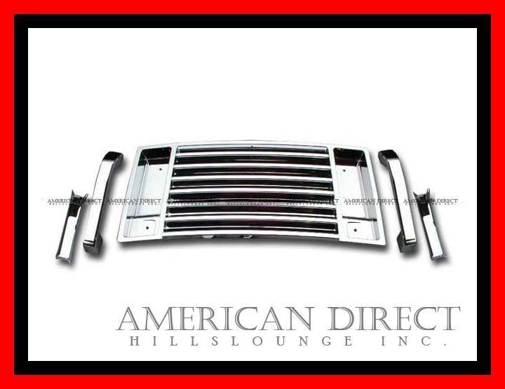 【即納/正規品/クローム】ハマーH2 ボンネット フードパネル&ハンドル フロント カバー トップ グリル メッキ バンパー ベント デッキ H2拍卖