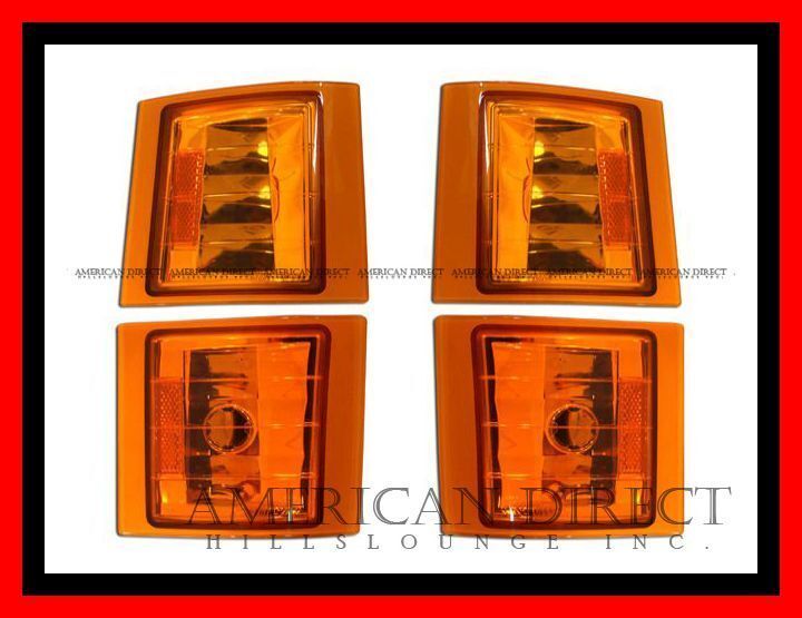 【激レア/オレンジ/シボレー】94-99y タホ サバーバン C/K CK クリスタル コーナー レンズ ランプ ライト パーク ヘッド サイド マーカー拍卖