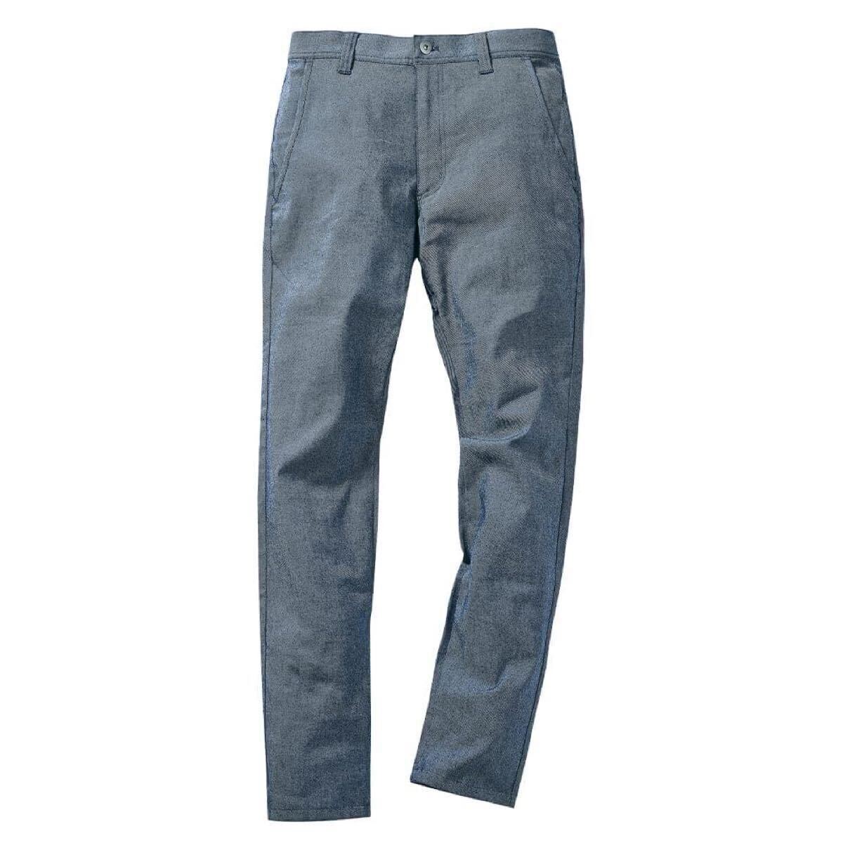 ワークマン 動きFIT綿ツイルゴルフパンツ LL ネイビー拍卖