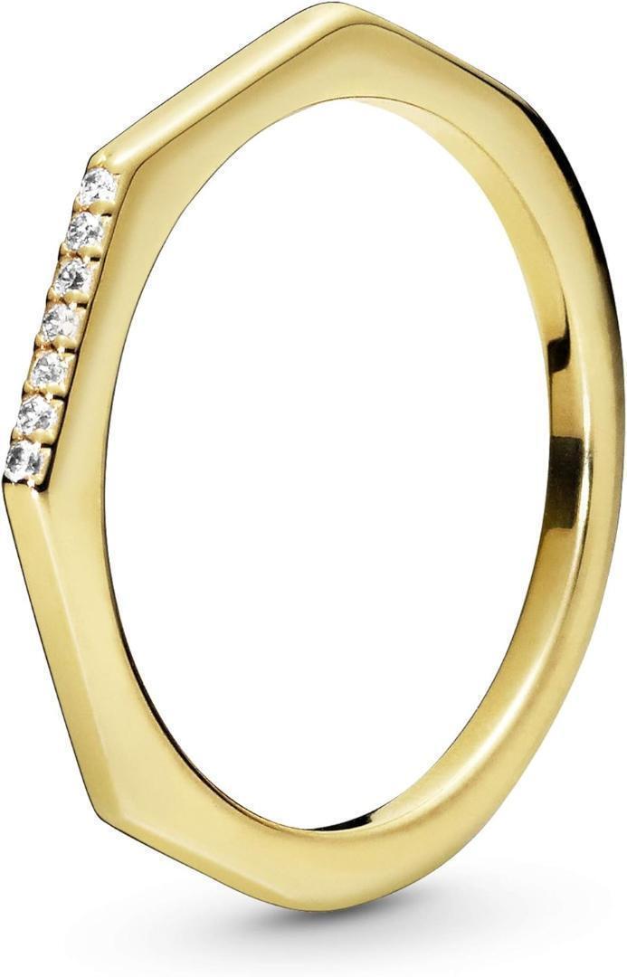 エレガントゴールド六角形リング (日本サイズ14号 US7) 匿名配送拍卖