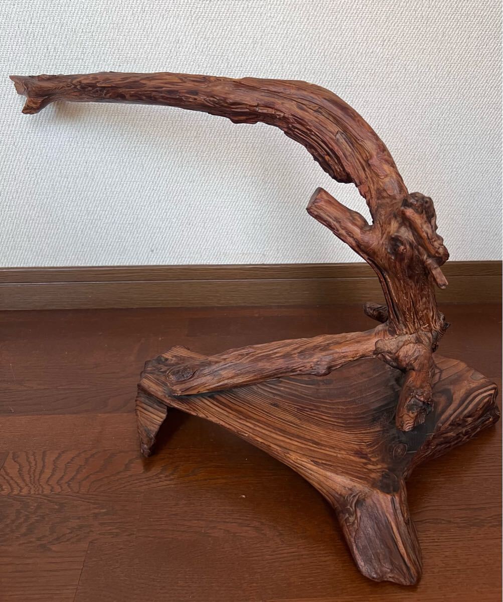【 天然木置物 オブジェ】☆What does it look like? ☆天然木 流木 アクアリウム 床間飾り インテリア 華道具拍卖