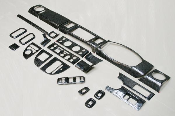 エブリィワゴン エブリィバン DA64W DA64V 黒木目調 3Dインテリアパネル 24P拍卖