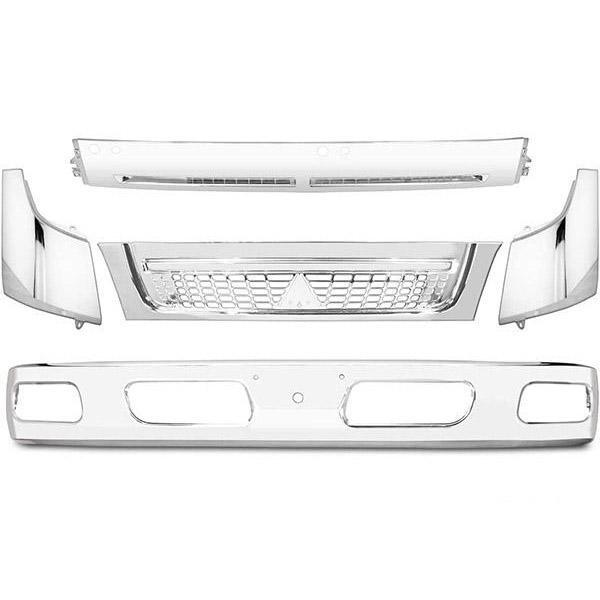 キャンター メッキパーツ フロント 5点 ワイド バンパー グリル コーナーパネル ワイパーパネル ジェネレーションキャンター 外装拍卖