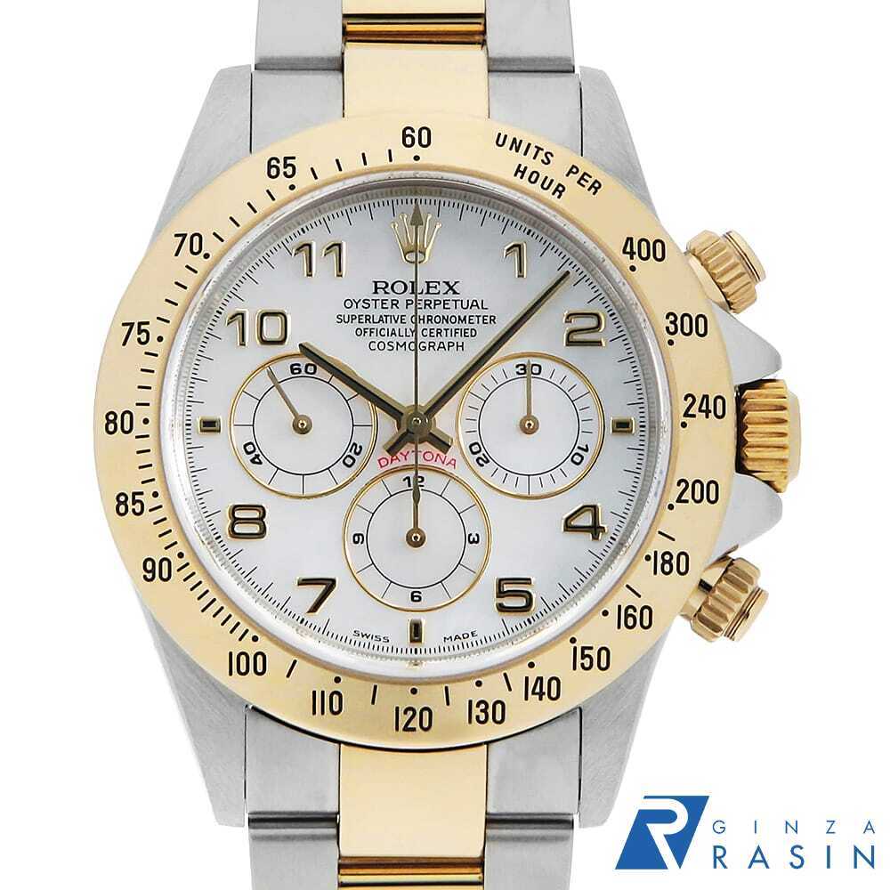 ロレックス コスモグラフ デイトナ 16523NA ホワイトシェル アラビア A番 中古 メンズ 腕時計 拍卖