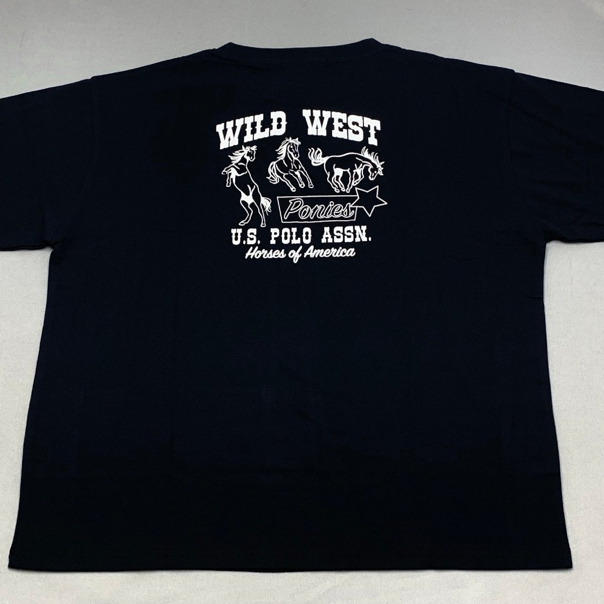 【送料無料】【新品】US.POLO.ASSN レディース半袖Tシャツ(ゆったりタイプ) L ブラック★42221拍卖