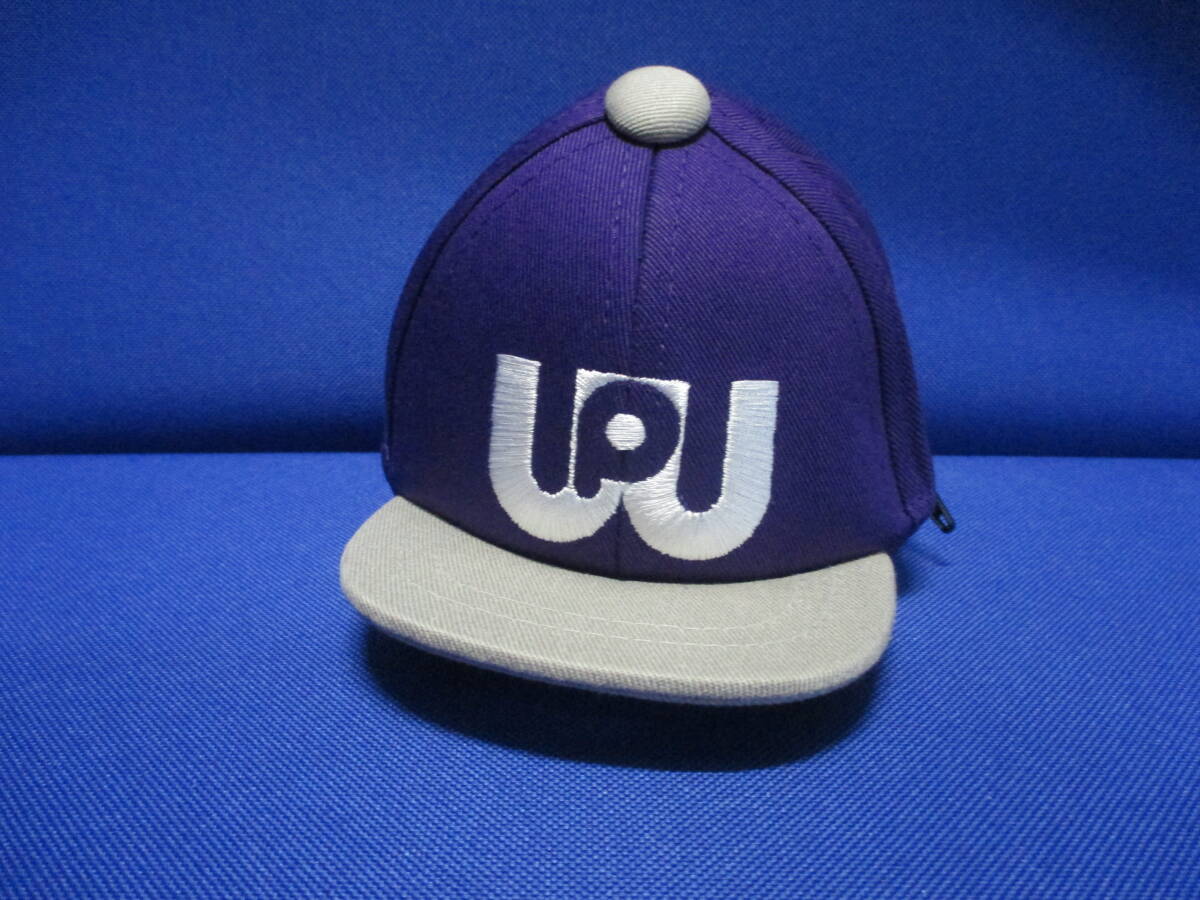 送料込◆キャップ型ミニポーチ◆パープル/グレー◆ワールドペガサス◆WEAC6MINIC◆カラビナ付◆バッグ◆ポーチ◆即納◆スクバにつけて拍卖