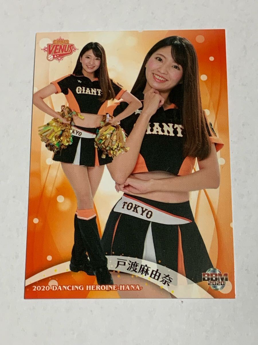 戸渡麻由奈 2020 BBM チアリーダー 華 #55 巨人 TEAM VENUS 即決拍卖