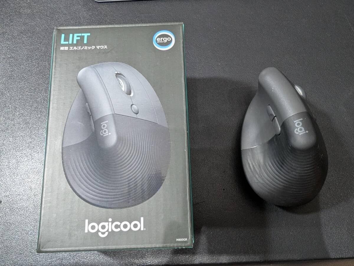 ロジクール M800 ワイヤレスマウス LIFT M800GR(グラファイト)中古動作品拍卖