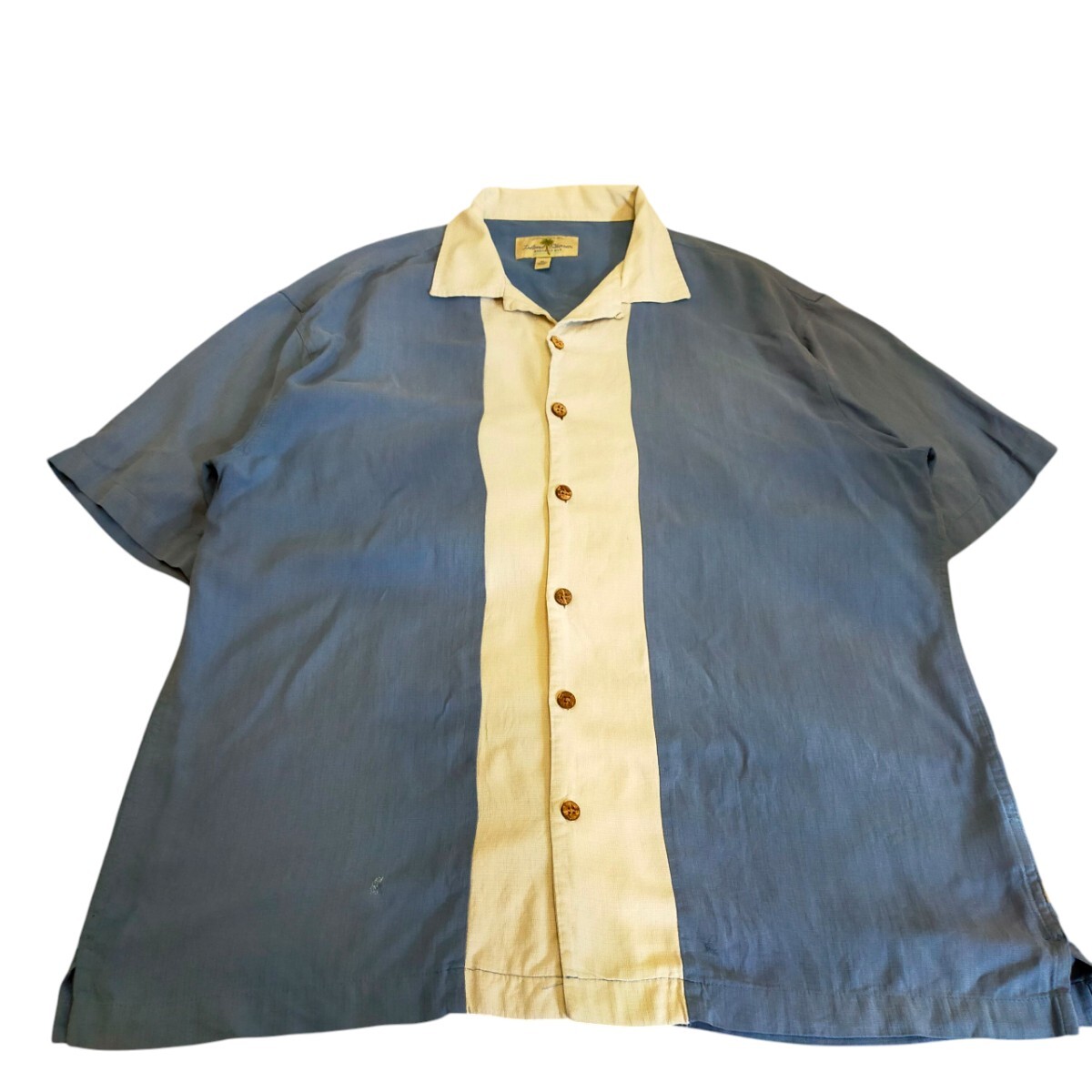 古着 island shores 半袖シャツ シルクシャツ オープンカラー 00s~拍卖