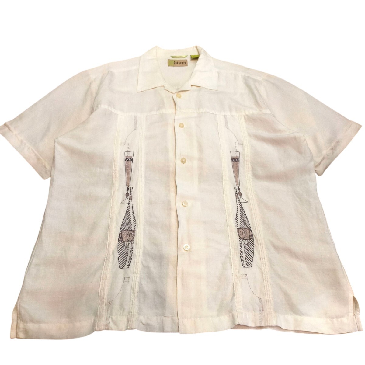 古着 cubavera 半袖シャツ キューバシャツ オープンカラー 90s 00s拍卖