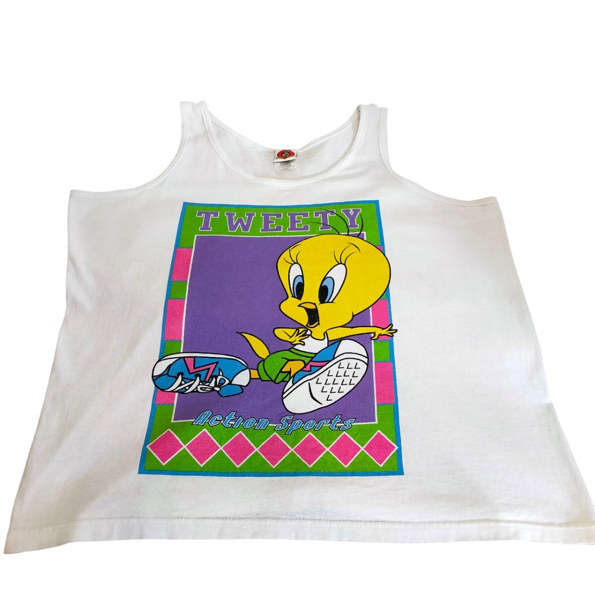 古着 ルーニーチューンズ タンクトップ トゥイーティー 90s拍卖