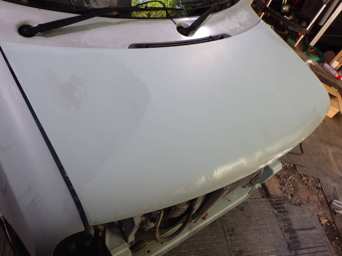 関00089 即決! HE22S ラパン FJZ 水色 ボンネット フードK 現車 部品取り車拍卖