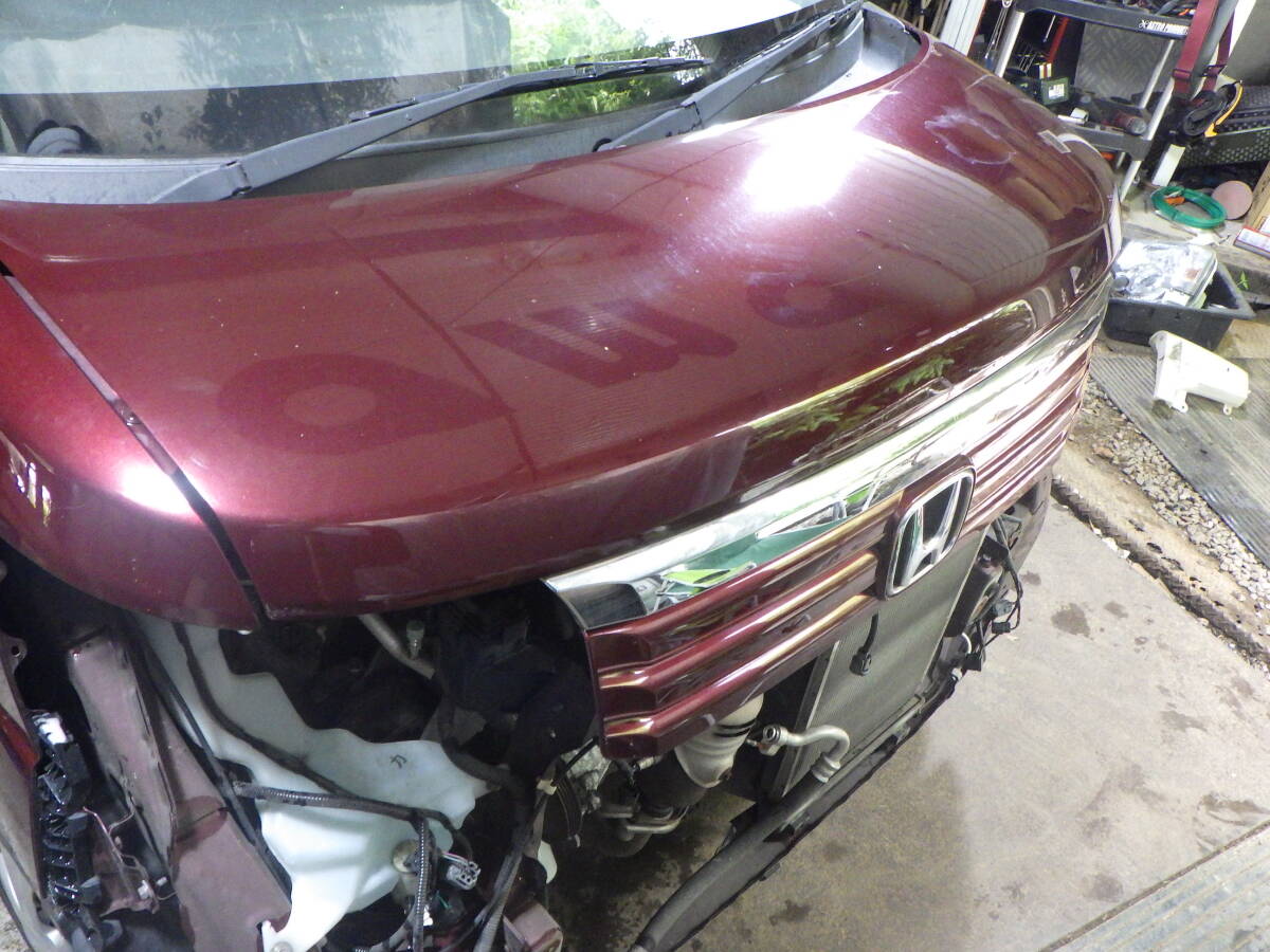 関00042 即決! JF1 N-BOX R543P ワイン ボンネット フード 現車 部品取り車拍卖