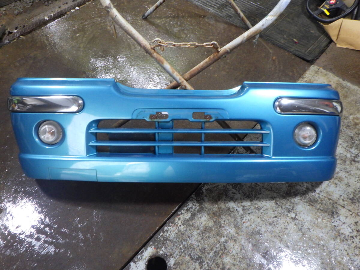 仮上 即決! RA1 プレオ 3A8 青 緑 フロントバンパー 57704HE030拍卖