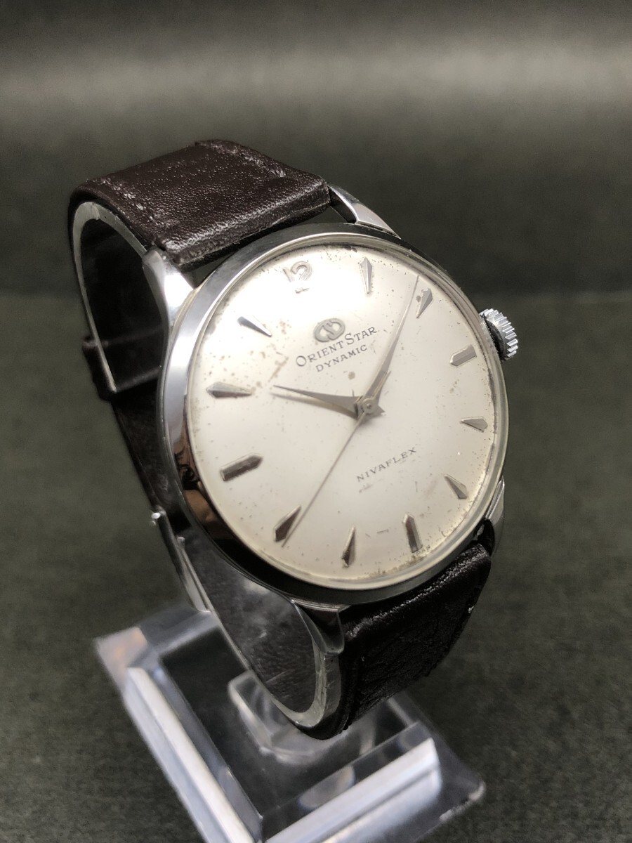 希少【オリエントの名品/オリエントスター ダイナミック 】12時アラビア数字◆1950年代製造◆手巻◆機械測定平置き±30秒(測定数値好調)拍卖