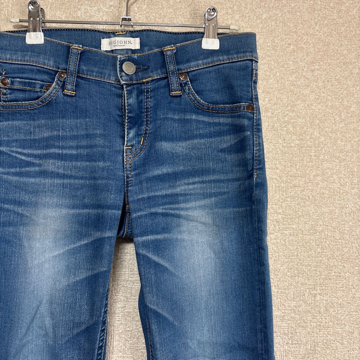 【定価18700円】 BIGJOHN BJL305F WOMEN'S SKINNY ビッグジョン スキニー ストレート 美脚 美脚 美尻 ジーンズ ストレッチデニム W27-4拍卖