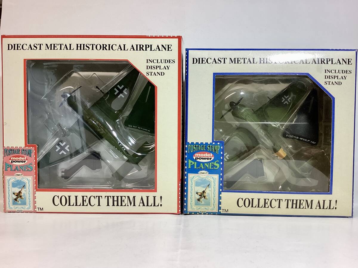 フォッケウルフFW190 1/87 ユンカース JU87Dスツーカ 1/100 金属製完成品模型 ポステージスタンププレーン モデルパワー 拍卖