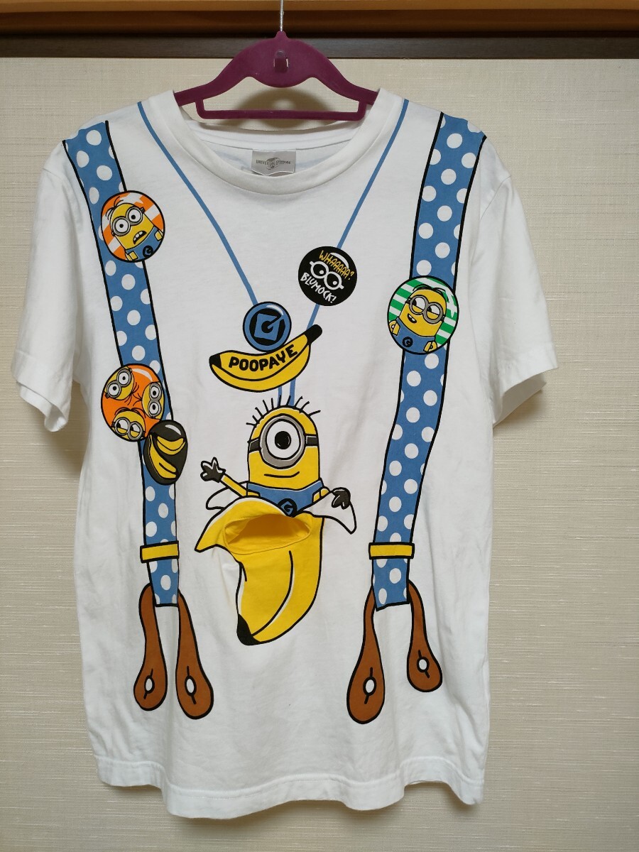 【洗濯済】UNIVERSAL STUDIO JAPAN ミニオンズ 半袖シャツ Sサイズ ユニバーサルスタジオジャパン拍卖