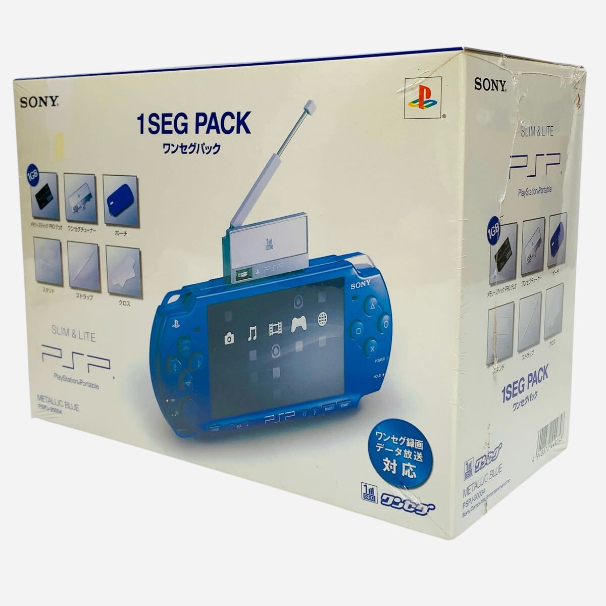 新品未開封 PSP-2000 ワンセグパック PSPJ-2000 メタリックブルー SONY PSP ソニー拍卖