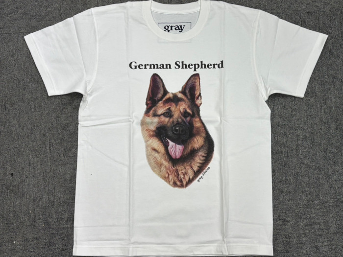 格安!gray us 100% cotton ジャーマン シェパード Mサイズ拍卖