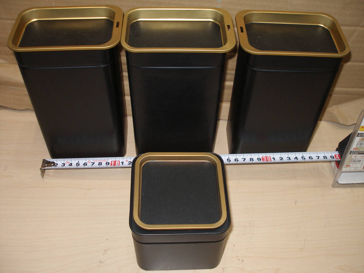 IKEA BLOMNING ブロムニング コーヒー 紅茶用の缶 2種類 大×3 小×1 合計4点セット未使用倉庫保管品拍卖