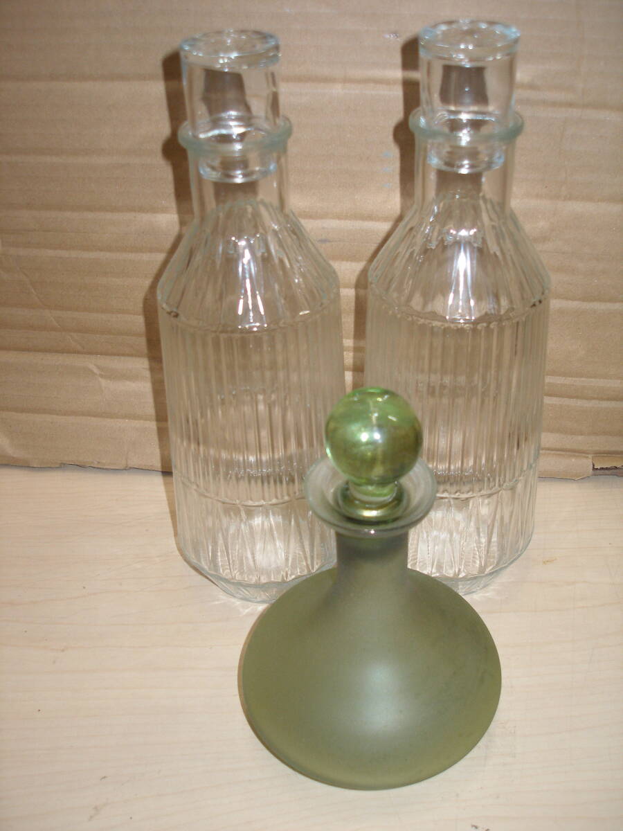 デキャンタ デカンタ 2個&1個の3個セット 未使用倉庫保管品拍卖