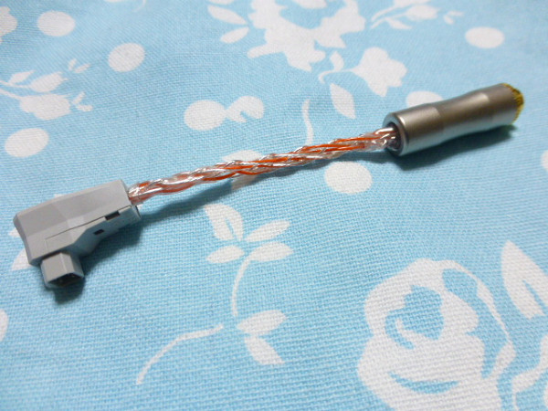 4.4mm5極 メス → アイリスコネクタ 変換ケーブル オーグライン+pt 撚り線 + 4N純銀撚り線 八芯 ブレイド編 ( 3.5mm 4.4mm ALO RSA XPA-700拍卖