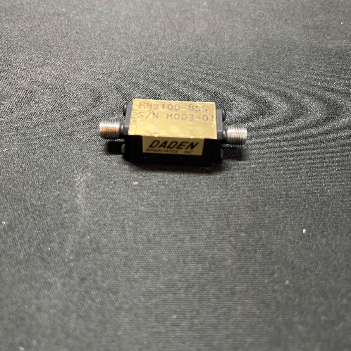 中古 取り外し品 DADEN ASSOCIATE MH2100-8SS バイパスフィルタ カットオフ周波数 2100MHz SMA コネクタ拍卖