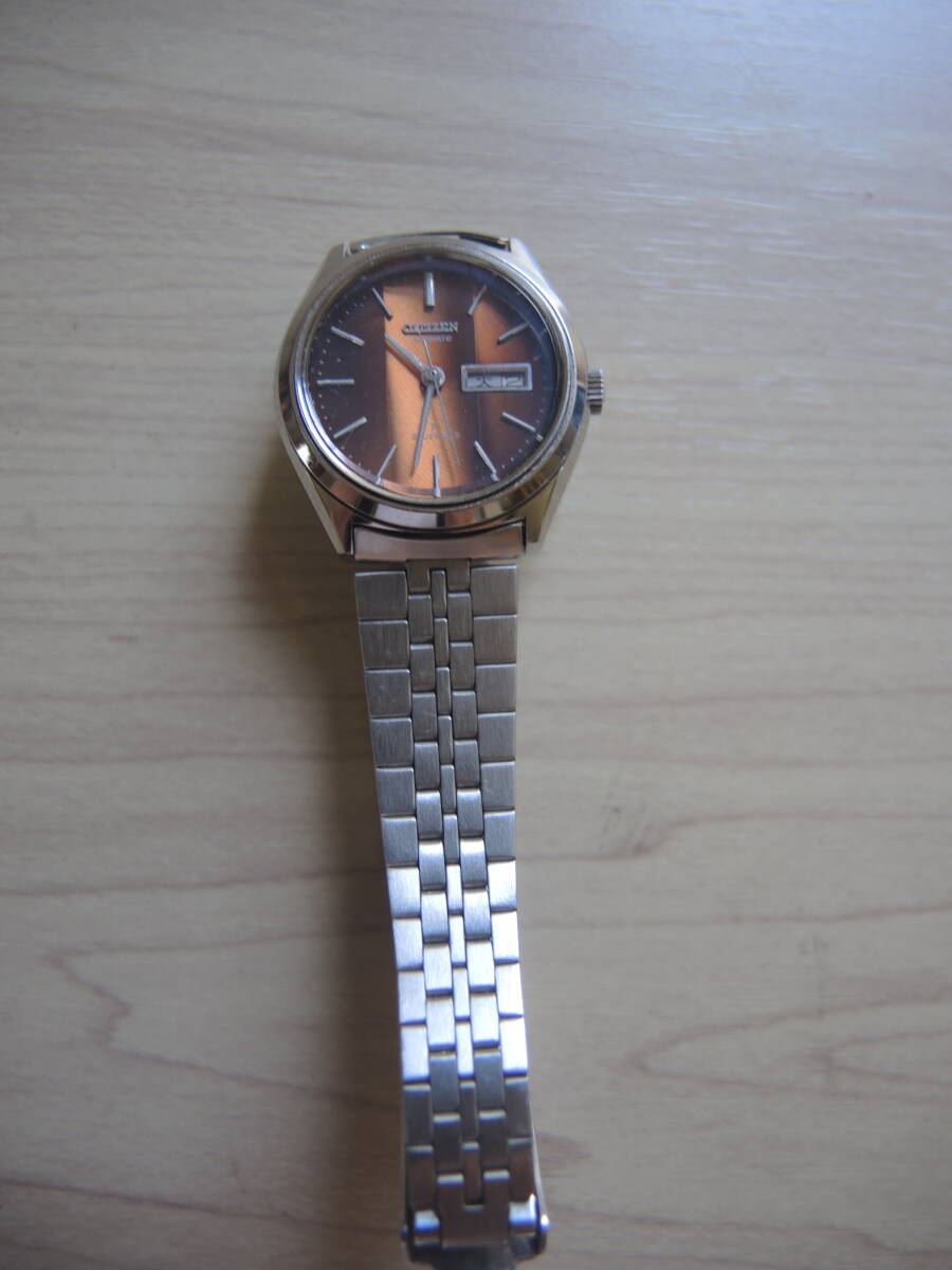 デッドストック未使用品 CITIZENシチズン コスモスターF 自動巻きレディース腕時計 動作品拍卖