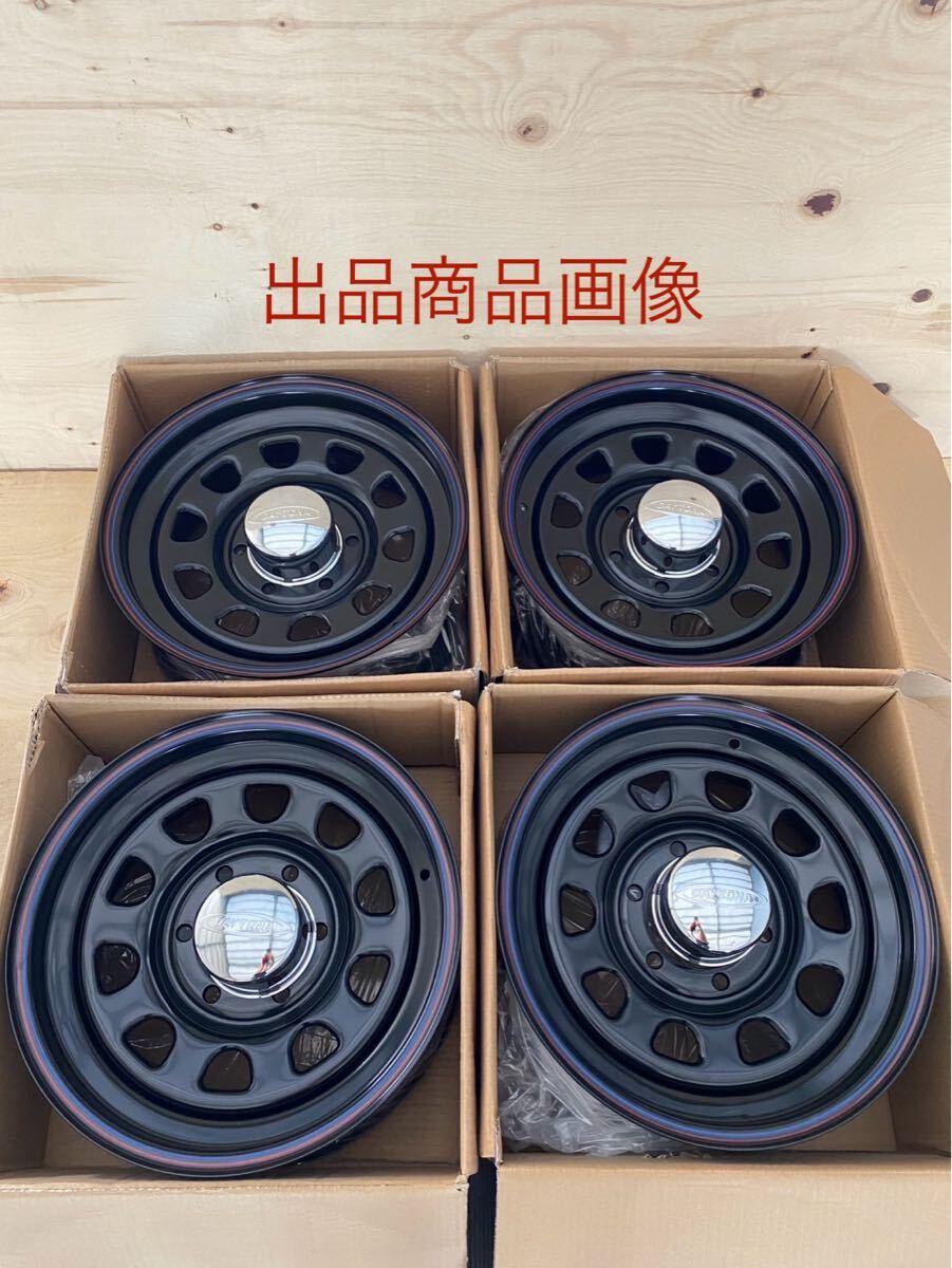 Daytona 4本 メーカーアウトレット 正規品 16インチx7J +19 6穴 ブラック デイトナ ハイエース ホイール ロードスター製 新古品拍卖