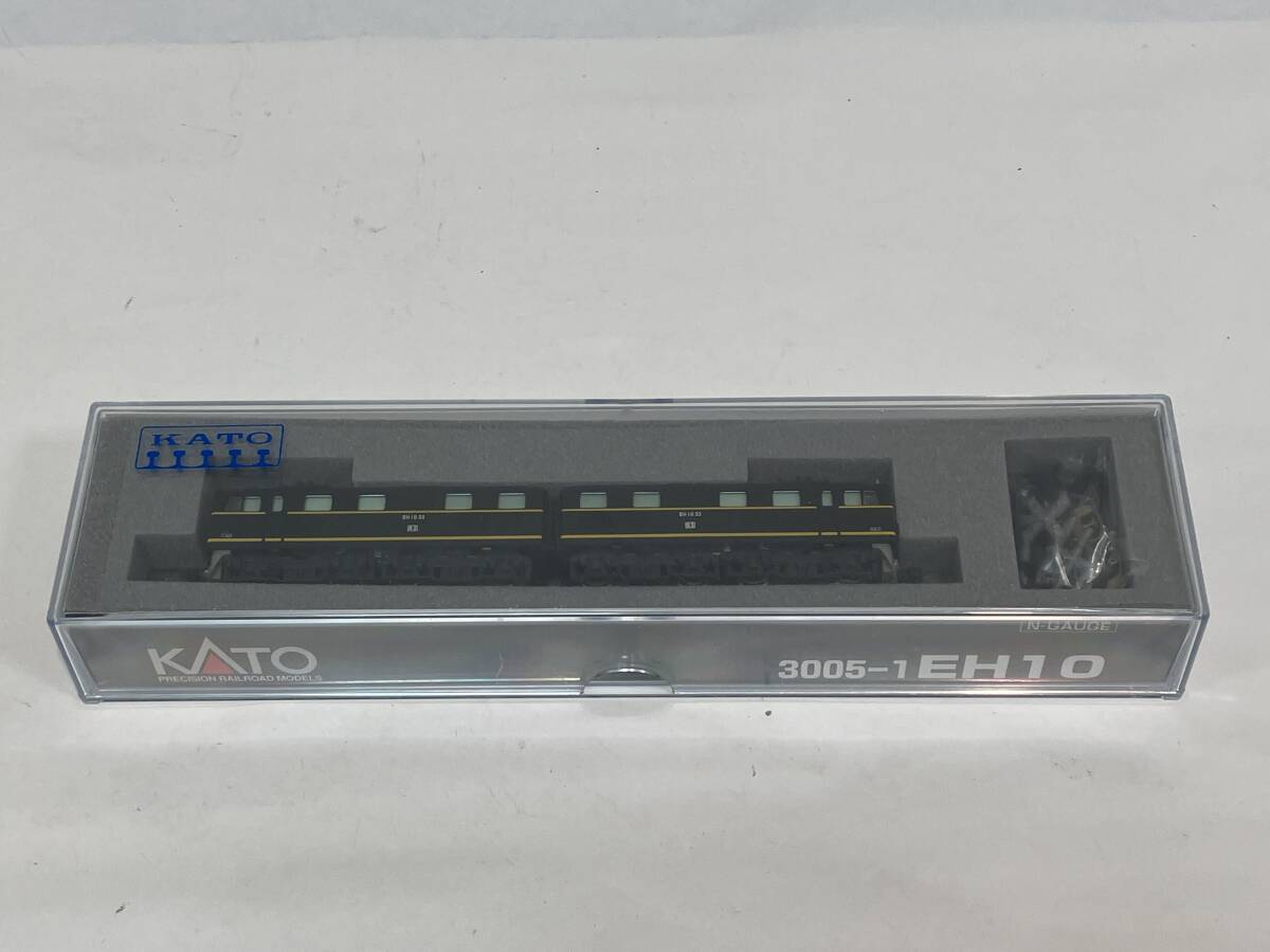 ☆黒い車体にイエローのストライプを配した斬新な塗色! KATO 3005-1EH10 国鉄EH10形 直流形電気機関車 Nゲージ パーツ外れ有【B19999SK】拍卖
