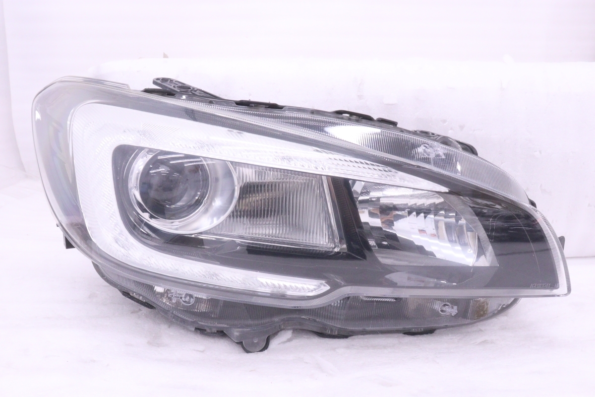 56-2207★前期 LED VM4 レヴォーグ★右ヘッドライト ICHIKOH 1877 打刻:VC ユニット ブラック 純正★スバル (QT)拍卖