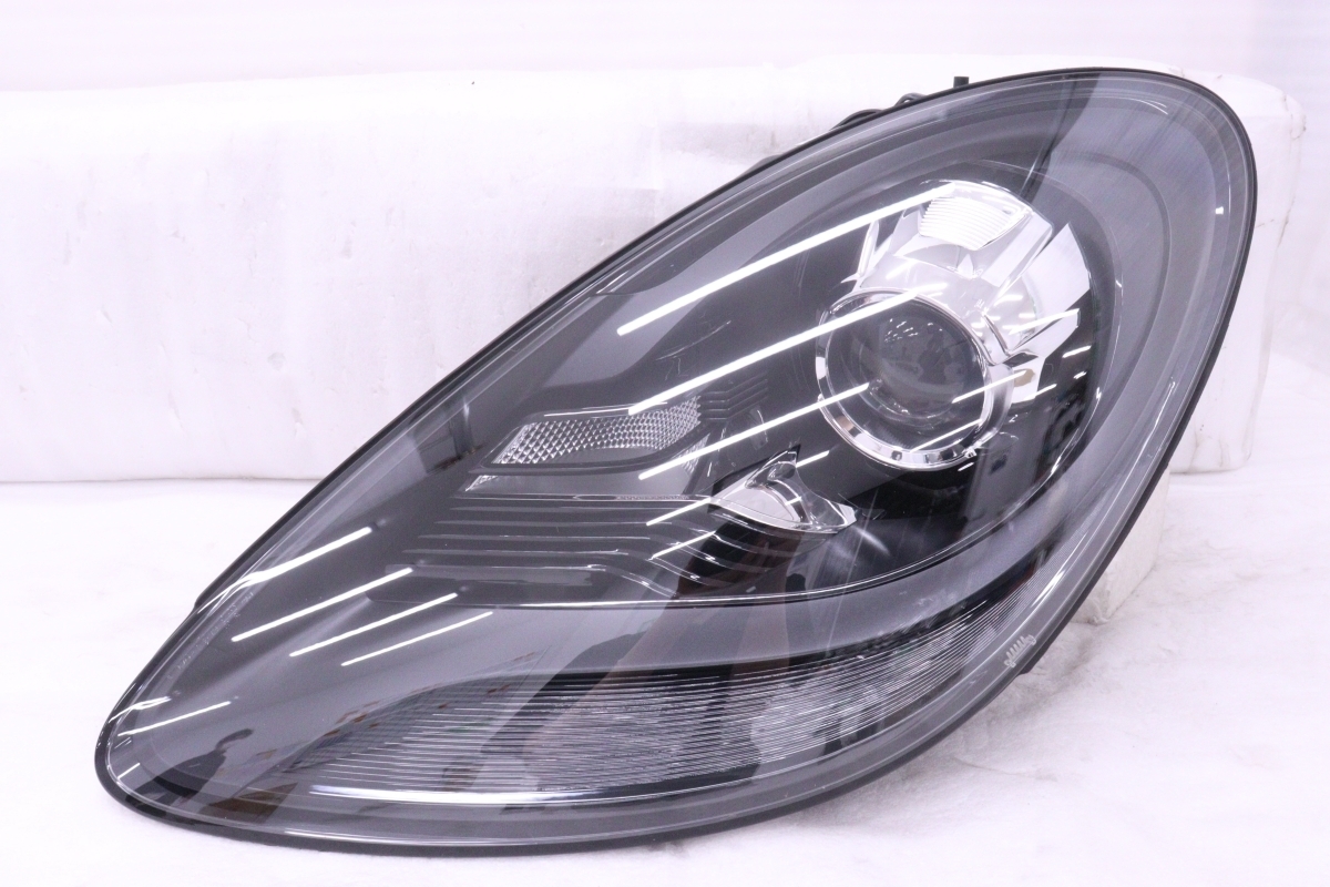 56-57★美品★HID 982 718ケイマン★左ヘッドライト 982.941.009.D ブラック 718ボクスター 純正★ポルシェ (YM)拍卖