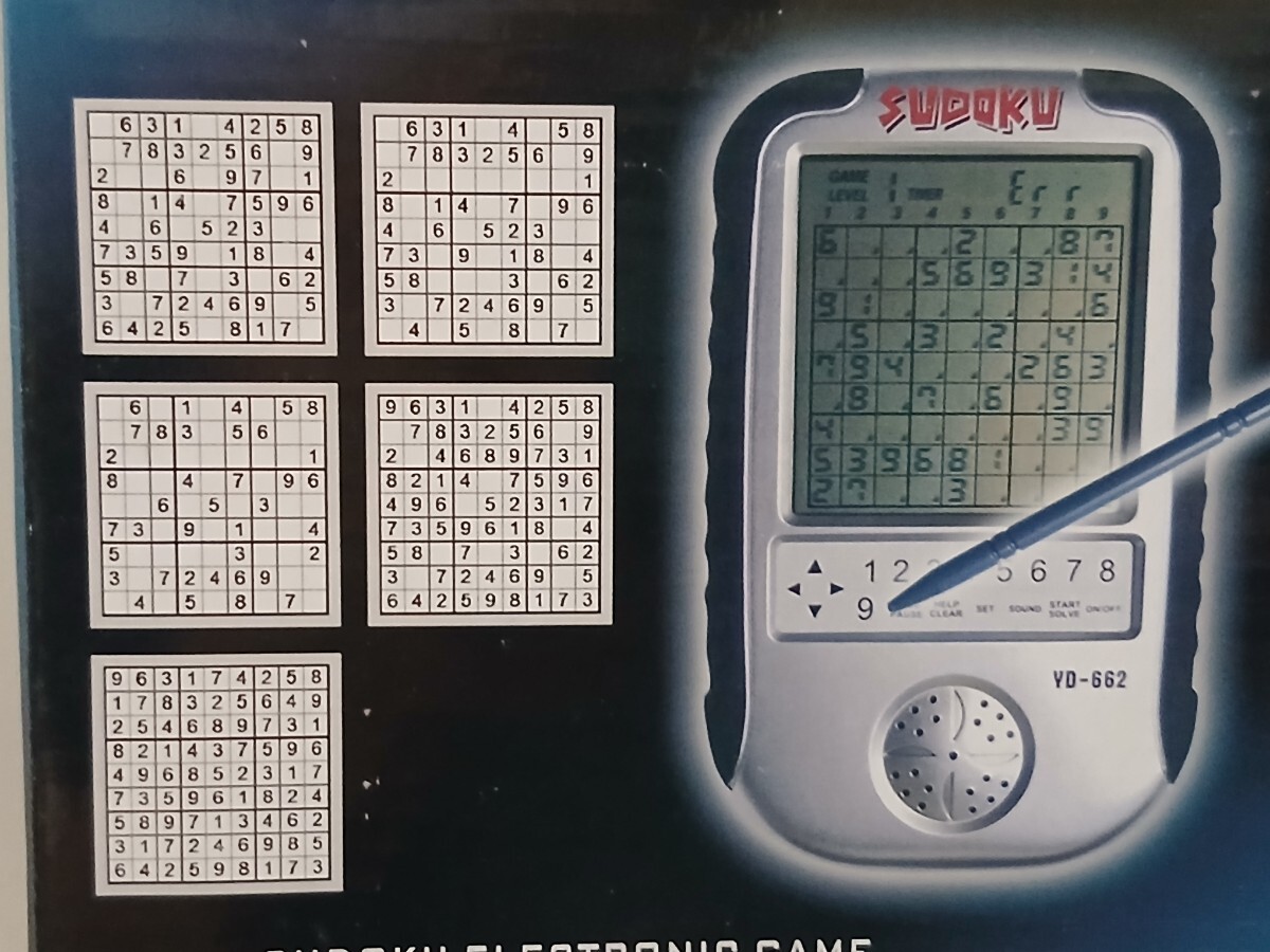 ★SUDOKU★ 数独 YD-662 脳トレ 携帯 ゲーム機 パズル 推理ゲーム拍卖