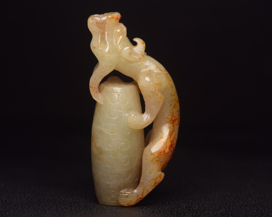 和田玉 明清時期 秘藏 古玉彫 和田玉ペ 唐物 天然石 稀少珍品 古美術 古賞物 置物 旧蔵 玉佩 裝身具 吊墜6.30qm拍卖