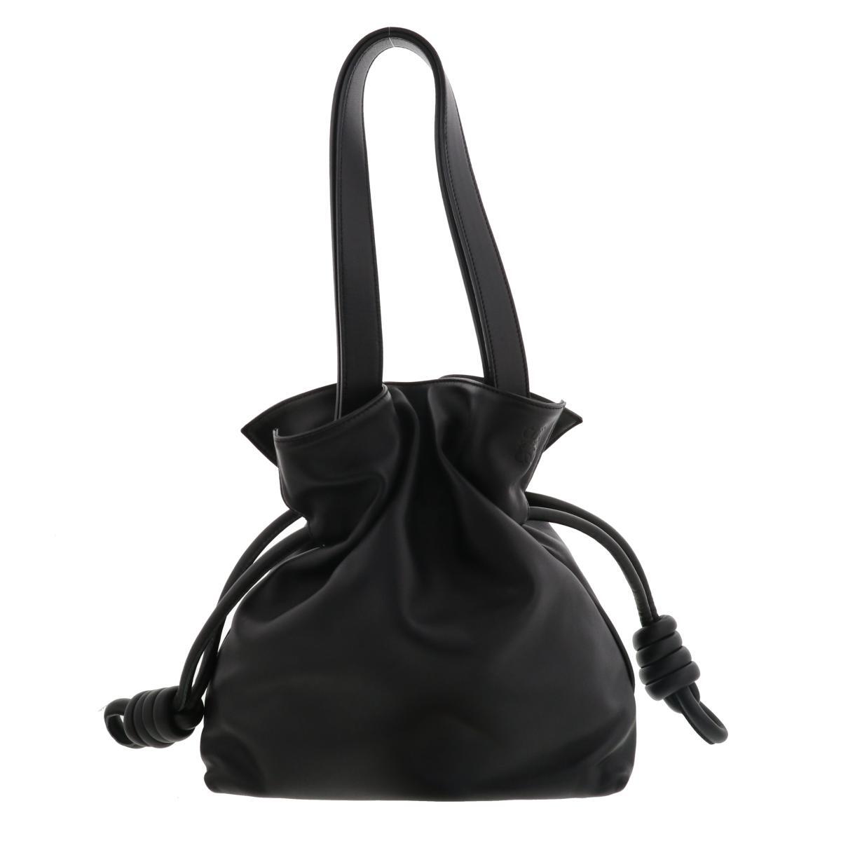 LOEWE (ロエベ) フラメンコ ノット スモール バッグ ショルダー/メッセンジャーバッグ Black 334.87 used:A【ROS】拍卖