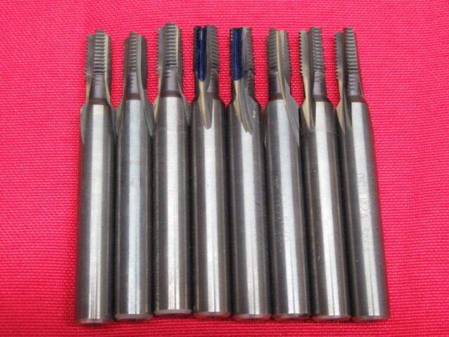 OSG オーエスジー 7×11 Rc28 高硬度鋼用 底刃付き スレッドミル 管用テーパタイプ 8点 まとめ売り 現状品 管理7KX0729N-C2拍卖