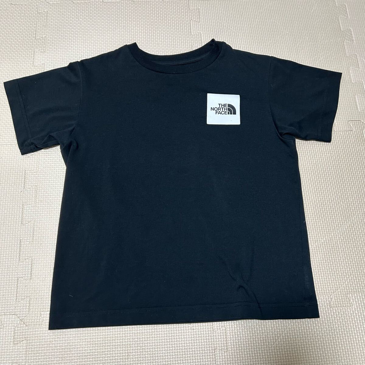 THE NORTH FACE ノースフェイス 半袖Tシャツ バックプリント ブラック キッズ 130拍卖