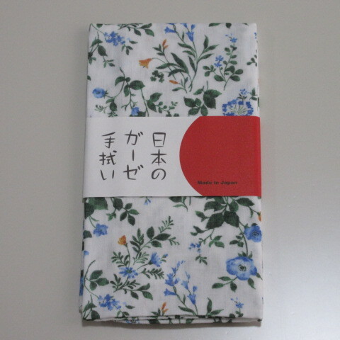 手ぬぐい 日本のガーゼ手拭い リバティプリント 花柄 綿100% 日本製/2拍卖