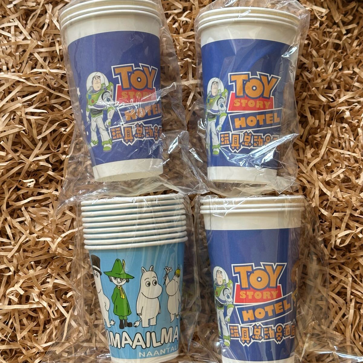 キャラクター 紙コップ 18個 トイストーリー ムーミン フィンランド ペプシ 企業物 レア パーティー バーベキュー キャンプアウトドア 新品拍卖