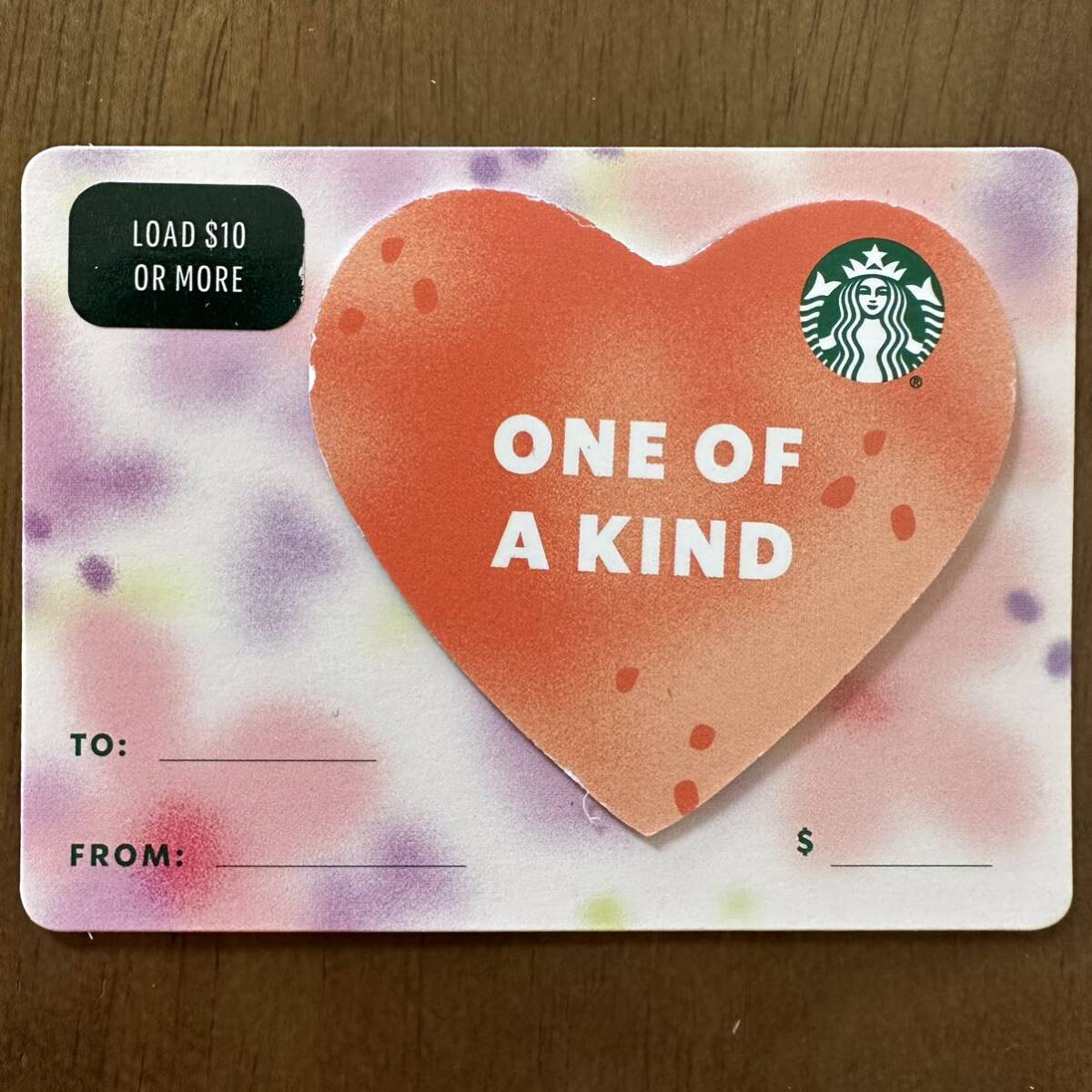 海外 スターバックスカード 北米 アメリカ ハワイ 2023 Valentine バレンタイン ONE OF A KIND ハート型 USA スタバカード 海外スタ送料85拍卖